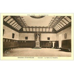 carte postale ancienne 38 GRANDE CHARTREUSE. Couvent Salle Chapître