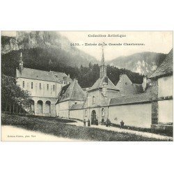 carte postale ancienne 38 GRANDE CHARTREUSE. Entrée