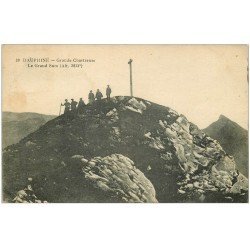 carte postale ancienne 38 GRANDE CHARTREUSE. Grand Som 1923 randonneurs