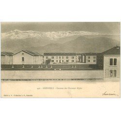 carte postale ancienne 38 GRENOBLE. Caserne Chasseurs Alpins 1903