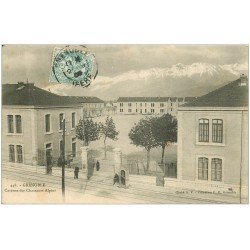 carte postale ancienne 38 GRENOBLE. Caserne des Chasseurs Alpins 1905