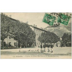 carte postale ancienne 38 GRENOBLE. Caserne du Génie 1912 Forts et Bastille