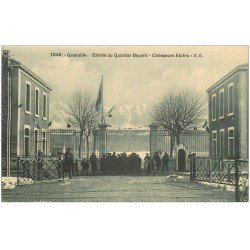 carte postale ancienne 38 GRENOBLE. Chasseurs Alpins Quartier Bayard