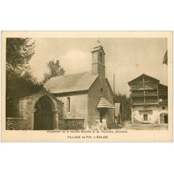 carte postale ancienne 38 GRENOBLE. Expo de la Houille Blanche. Eglise