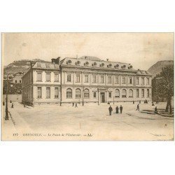 carte postale ancienne 38 GRENOBLE. Palais Université. Tampon Militaire