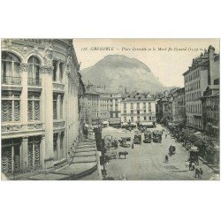 carte postale ancienne 38 GRENOBLE. Place Grenelle 1919