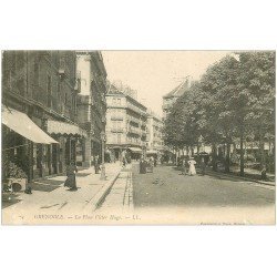 carte postale ancienne 38 GRENOBLE. Place Victor-Hugo vers 1900
