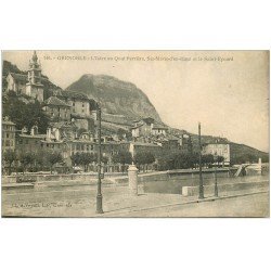 carte postale ancienne 38 GRENOBLE. Quai Perrière. Sainte-Marie et Eynard 1915