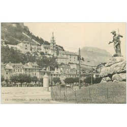 carte postale ancienne 38 GRENOBLE. Quai République Vedette gauloise