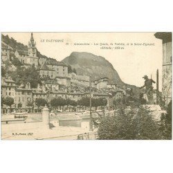 carte postale ancienne 38 GRENOBLE. Quais, Vedette et Saint-Aynard