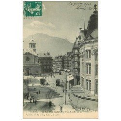 carte postale ancienne 38 GRENOBLE. Rue Félix Poulat 1911