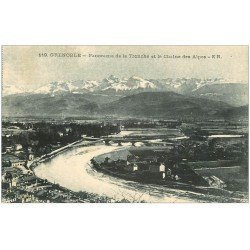 carte postale ancienne 38 GRENOBLE. Tronche et Alpes