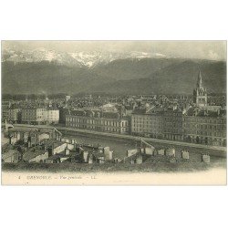 carte postale ancienne 38 GRENOBLE. Vue générale LL4