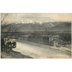 carte postale ancienne 38 GRENOBLE. Vue prise du Fort Rabot 1916