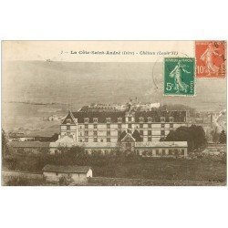 carte postale ancienne 38 LA COTE-SAINT-ANDRE. Château Louis XI 1921