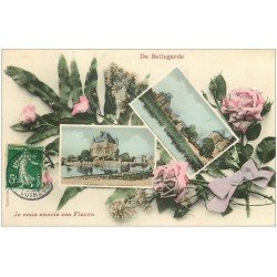 carte postale ancienne 01 Bellegarde. Pavillon et Donjon 1908