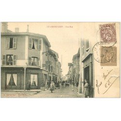carte postale ancienne 38 LE GRAND-LEMPS. Une Rue 1903. (Petite restauration)