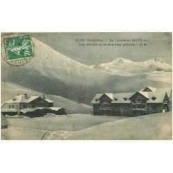 carte postale ancienne 38 LE LAUTARET. Hôtels et Galibier 1923