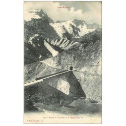 carte postale ancienne 38 LE LAUTARET. Route et Meije