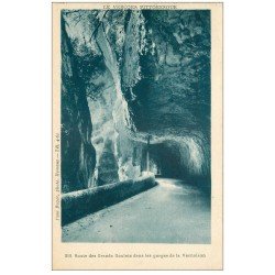 carte postale ancienne 38 LE VERCORS. Route des Grand Goulets Gorges de Vernaison