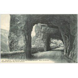 carte postale ancienne 38 LE VERCORS. Route des Grands-Goulets. Photo Duchemin