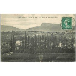 carte postale ancienne 38 LES AVENIERES. Dent du Chat 1912
