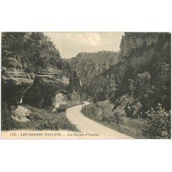 carte postale ancienne 38 LES GRANDS GOULETS. Gorges d'Engins