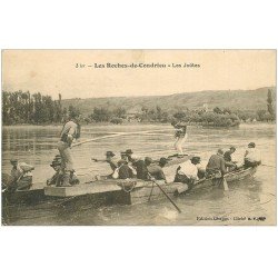 carte postale ancienne 38 LES ROCHES-DE-CONDRIEU. Les Joûtes