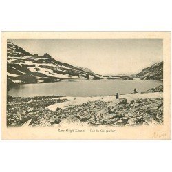 carte postale ancienne 38 LES SEPT-LAUX. Lac du Col 1904