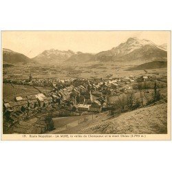 carte postale ancienne 38 LIGNE DE LA MURE. Vallée du Champsaur et Mont Obiou