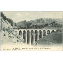 carte postale ancienne 38 LIGNE DE LA MURE. Viaduc