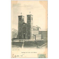 carte postale ancienne 38 NOTRE-DAME DE LA SALETTE. Basilique 1906