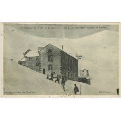 carte postale ancienne 38 NOTRE-DAME DE LA SALETTE. Ravitaillement et Poste 1935