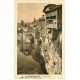 carte postale ancienne 38 PONT-EN-ROYANS. Maisons sur la Bourne 1933