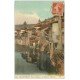 carte postale ancienne 38 PONT-EN-ROYANS. Maisons suspendues sur la Bourne 1915
