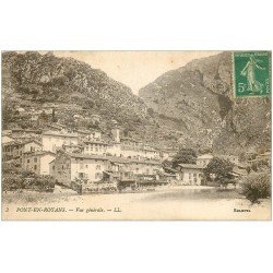 carte postale ancienne 38 PONT-EN-ROYANS. Vue générale