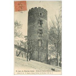 carte postale ancienne 38 SAINT-JEAN-DE-BOURNAY. Château de Lesdiguières 1906
