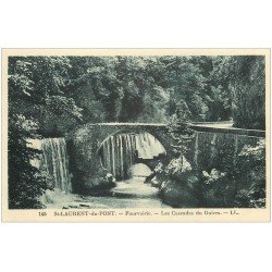 carte postale ancienne 38 SAINT-LAURENT-DU-PONT. Fourvoierie Cascades du Guiers