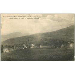 carte postale ancienne 38 SAINT-MARTIN D'URIAGE. Crêtes et Massif Chartreuse 1924