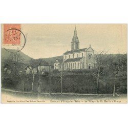 carte postale ancienne 38 SAINT-MARTIN-D'URIAGE. Le Village 1905