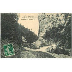 carte postale ancienne 38 SAINT-PIERRE DE CHARTREUSE. Entrée Désert 1911