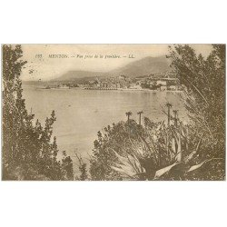 carte postale ancienne 06 NICE. Vue de la Frontière 1918