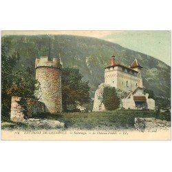 carte postale ancienne 38 SASSENAGE. Château Féodal