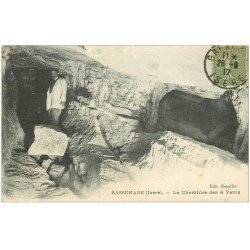 carte postale ancienne 38 SASSENAGE. Cheminée Quatre-Vents 1917 animation