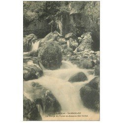 carte postale ancienne 38 SASSENAGE. Cuves Gorges du Furon 1930