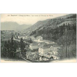 carte postale ancienne 38 URIAGE-LES-BAINS. Hôtels Avenue de Vizille