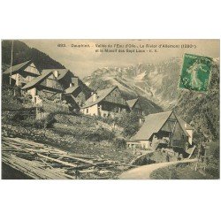 carte postale ancienne 38 VALLEE DE L'EAU D'OLLE. Le River d'Allemont 1915