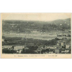 carte postale ancienne 38 VIENNE. Quai Pajot et Côteau