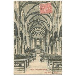 carte postale ancienne 38 VINAY. L'Eglise 1907 (carte légèrement déliassée)...