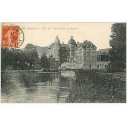 carte postale ancienne 38 VIZILLE. Le Château Lesdiguière 1917